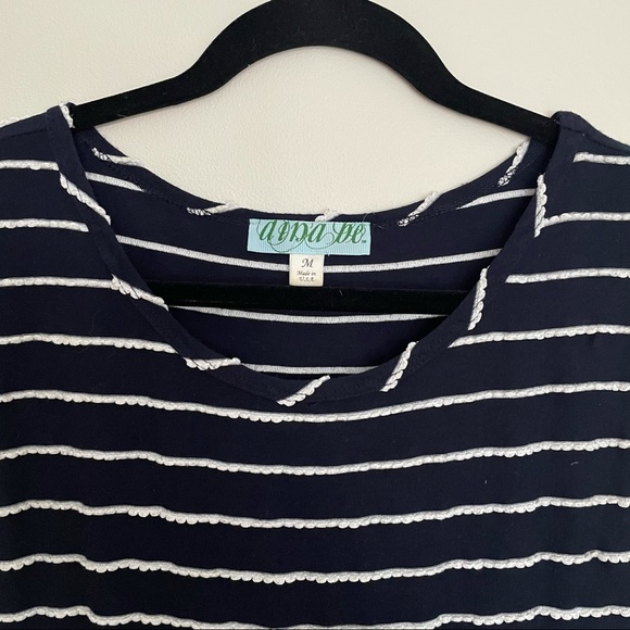 DINA BE Navy Summer Circle Dress S/M - Picture 3 of 4